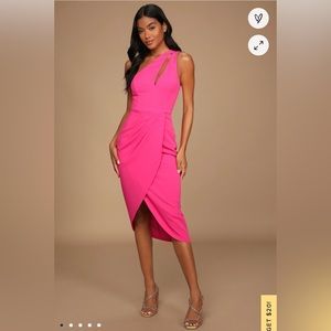 One-Shoulder Cutout Asymmetrical Dress